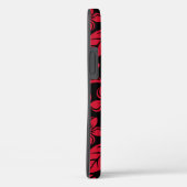 COQUES Case-Mate iPhone PLUMÉRIA D'ÎLE (NOIR/ROUGE) (Verso / Droite)