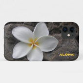 Coques Case-Mate iPhone Plumeria sur les roches (Dos (Horizontal))