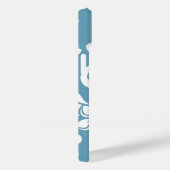 COQUES Case-Mate iPhone PLUMÉRIE DE L'ÎLE (BLEU D'ESCLAT) (Verso / Droite)