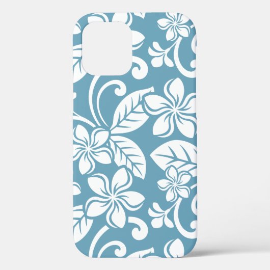 COQUES Case-Mate iPhone PLUMÉRIE DE L'ÎLE (BLEU D'ESCLAT) (Verso)
