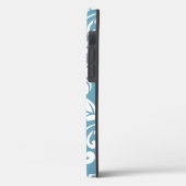 COQUES Case-Mate iPhone PLUMÉRIE DE L'ÎLE (BLEU D'ESCLAT) (Verso / Gauche)