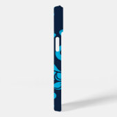 Coques Case-Mate iPhone PLUMÉRIE DE L'ÎLE (BLEU x 2) (Verso / Droite)