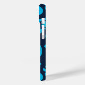 Coques Case-Mate iPhone PLUMÉRIE DE L'ÎLE (BLEU x 2) (Verso / Gauche)