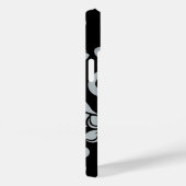 COQUES Case-Mate iPhone PLUMÉRIE DE L'ÎLE (NOIR/GRIS) (Verso / Droite)