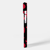 COQUES Case-Mate iPhone PLUMÉRIE DE L'ÎLE (NOIR/ROUGE) (Verso / Gauche)