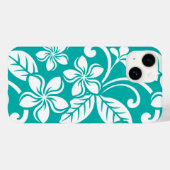 COQUES Case-Mate iPhone PLUMÉRIE DE L'ÎLE (TURQUOISE) (Verso (horizontal))