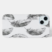 Coques Case-Mate iPhone Plumes blanches (Verso (horizontal))