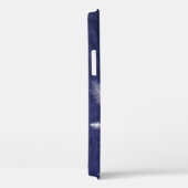 Coques Case-Mate iPhone Plumes Blanches Sur Cuir Violet (Verso / Droite)