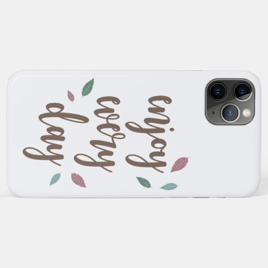 Coques Case-Mate iPhone Plumes boho calligraphie texte profiter chaque jou (Dos (Horizontal))