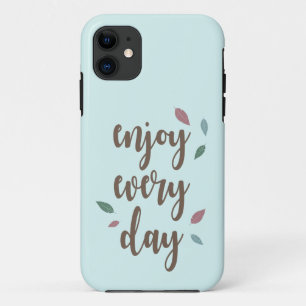 Case-Mate iPhone Case Plumes calligraphie profitez tous les jours
