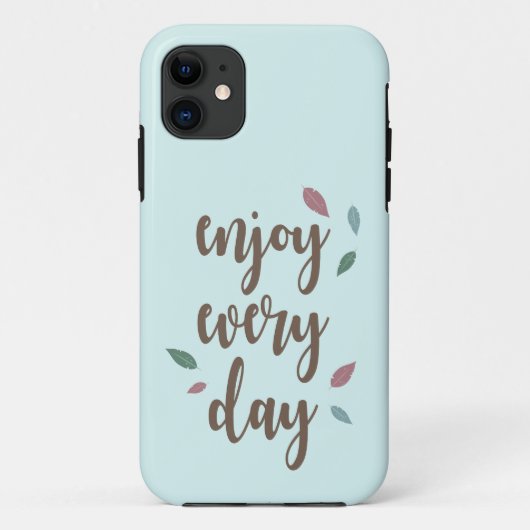 Coques Case-Mate iPhone Plumes calligraphie profitez tous les jours (Dos)