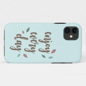 Coques Case-Mate iPhone Plumes calligraphie profitez tous les jours (Dos (Horizontal))