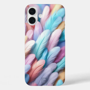 Coques iPhone 16 Plus Plumes Colorées
