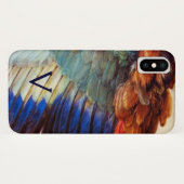 COQUES Case-Mate iPhone PLUMES D'AILE D'UN ROLLER EUROPÉEN MONOGRAMME (Dos (Horizontal))
