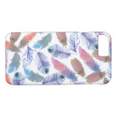 Coques Case-Mate iPhone Plumes d'aquarelle (Dos (Horizontal))