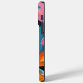 Coques Case-Mate iPhone Plumes de Bohême Abstraites colorées (Verso / Gauche)