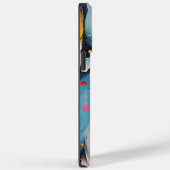 Coques Case-Mate iPhone Plumes de Bohême Abstraites colorées (Verso / Droite)