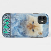 Coques Case-Mate iPhone Plumes de chat de Kitty (Dos (Horizontal))