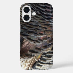 Coques iPhone 16 Plumes de Dindon Sauvage I Design Abstrait de la N
