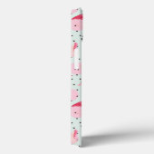 Coques Case-Mate iPhone Plumes de Flamant rose sur Pois (Verso / Droite)
