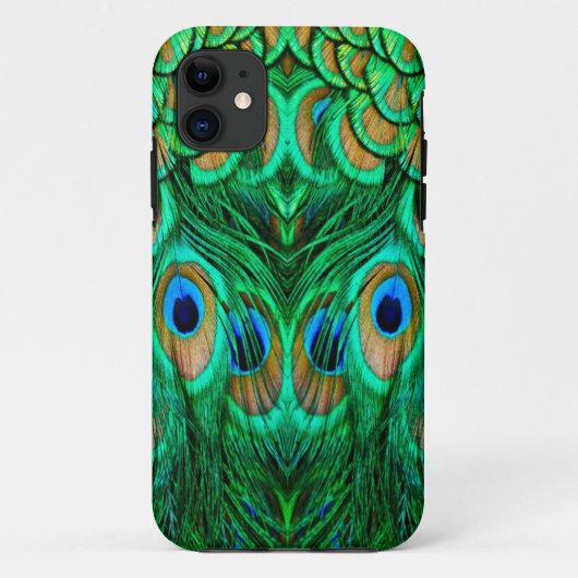 Coques Case-Mate iPhone Plumes de paon glorieuses (Dos)