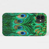 Coques Case-Mate iPhone Plumes de paon glorieuses (Dos (Horizontal))