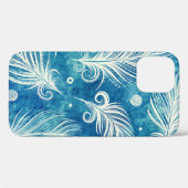 Coques Case-Mate iPhone Plumes dessinées à la main : Motif transparent (Verso (horizontal))