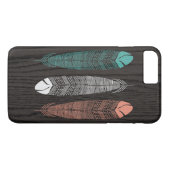 Coques Case-Mate iPhone Plumes dessinées sur le cas plus de l'iPhone 7 de (Dos (Horizontal))