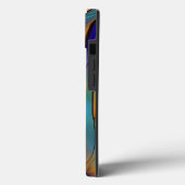 Coques Case-Mate iPhone Plumes en verre tendu AI Art Abstrait (Verso / Gauche)