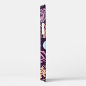 Coques Case-Mate iPhone Plumes ethniques : motif noir et blanc (Verso / Droite)