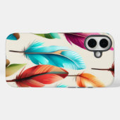 Coques Case-Mate iPhone Plumes Étincelantes (Verso (horizontal))