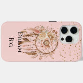 Coques Case-Mate iPhone Plumes florales Dream Catcher (Verso (horizontal))
