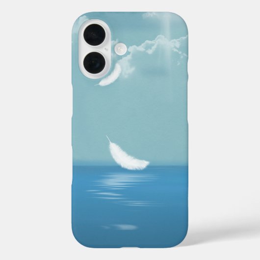 Coques Case-Mate iPhone Plumes flottant sur l'océan (Verso)