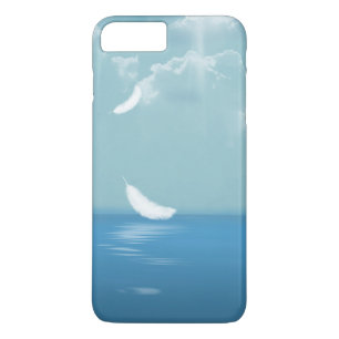 Coque iPhone 7 Plus plumes flottant sur l'océan