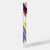 Coques Case-Mate iPhone Plumes géométriques Abstraites orange bleu (Verso / Droite)