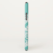 Coques Case-Mate iPhone Plumes molles de paon (Dos/Droite)