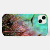 Coques Case-Mate iPhone Plumes Pastel Peacock (Verso (horizontal))