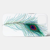 Coques Case-Mate iPhone Plumes Peacock à main (Verso (horizontal))