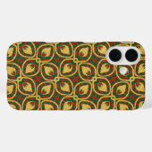 Coques Case-Mate iPhone Plumes Peacock Gold Foil Rouge Vert (Verso (horizontal))