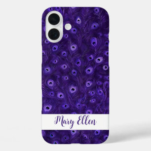 Coques iPhone 16 Plus Plumes Peacock personnalisées