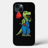 Coques Case-Mate iPhone Plumeur de dinosaure de plomberie (Verso)