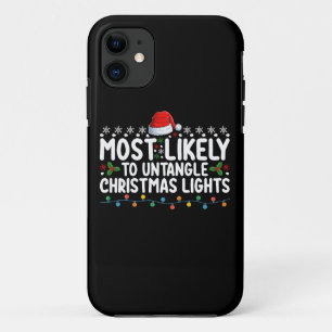 Case-Mate iPhone Case Plus susceptible de démêler les lumières de Noël d