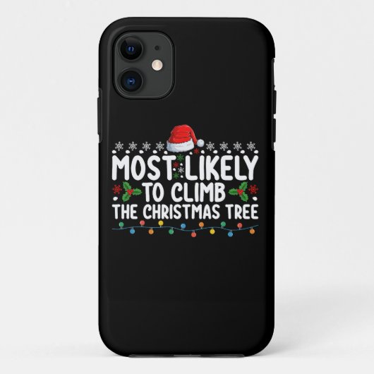 Coques Case-Mate iPhone Plus Susceptible de Grimper sur l'Arbre de Noël en (Dos)
