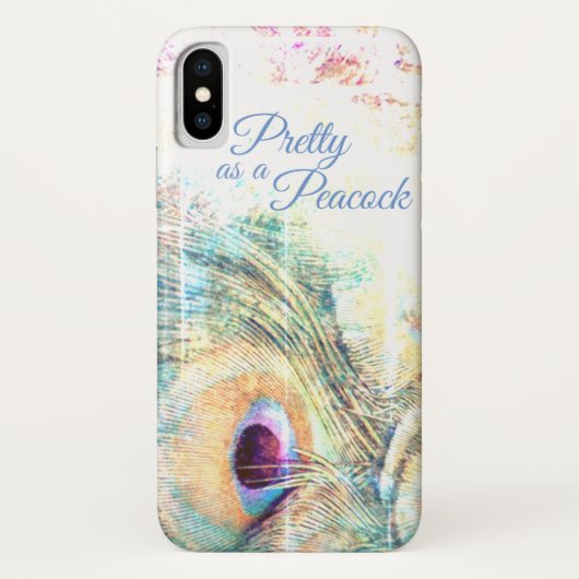 Coques Case-Mate iPhone Plutôt comme un iphone paon x (Dos)