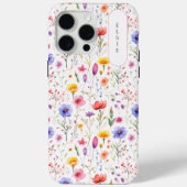Coques Case-Mate iPhone Plutôt Fleur sauvage rose ovale (Verso)