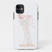 Coques Case-Mate iPhone Plutôt Minimale Moderne Fleur Plan Pour Les Femmes (Dos)