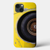 Coques Case-Mate iPhone Pneu rouillé, Peeling Yellow Peint Voiture (Verso)