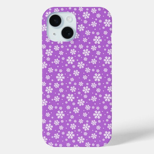 Coques Case-Mate iPhone Pneus blancs sur Motif d'hiver violet (Verso)