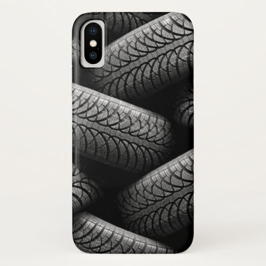 Coques Case-Mate iPhone Pneus de voiture noir (Dos)