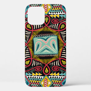 Case-Mate iPhone Case Poche carré, châle, textile. P abstrait coloré
